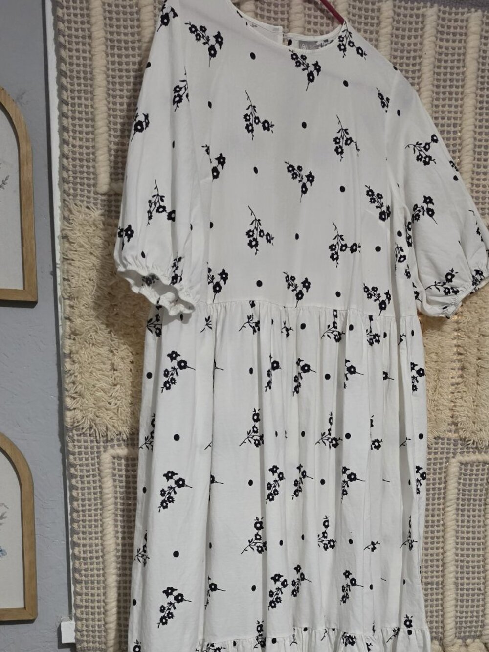 Asos floral tiered dress